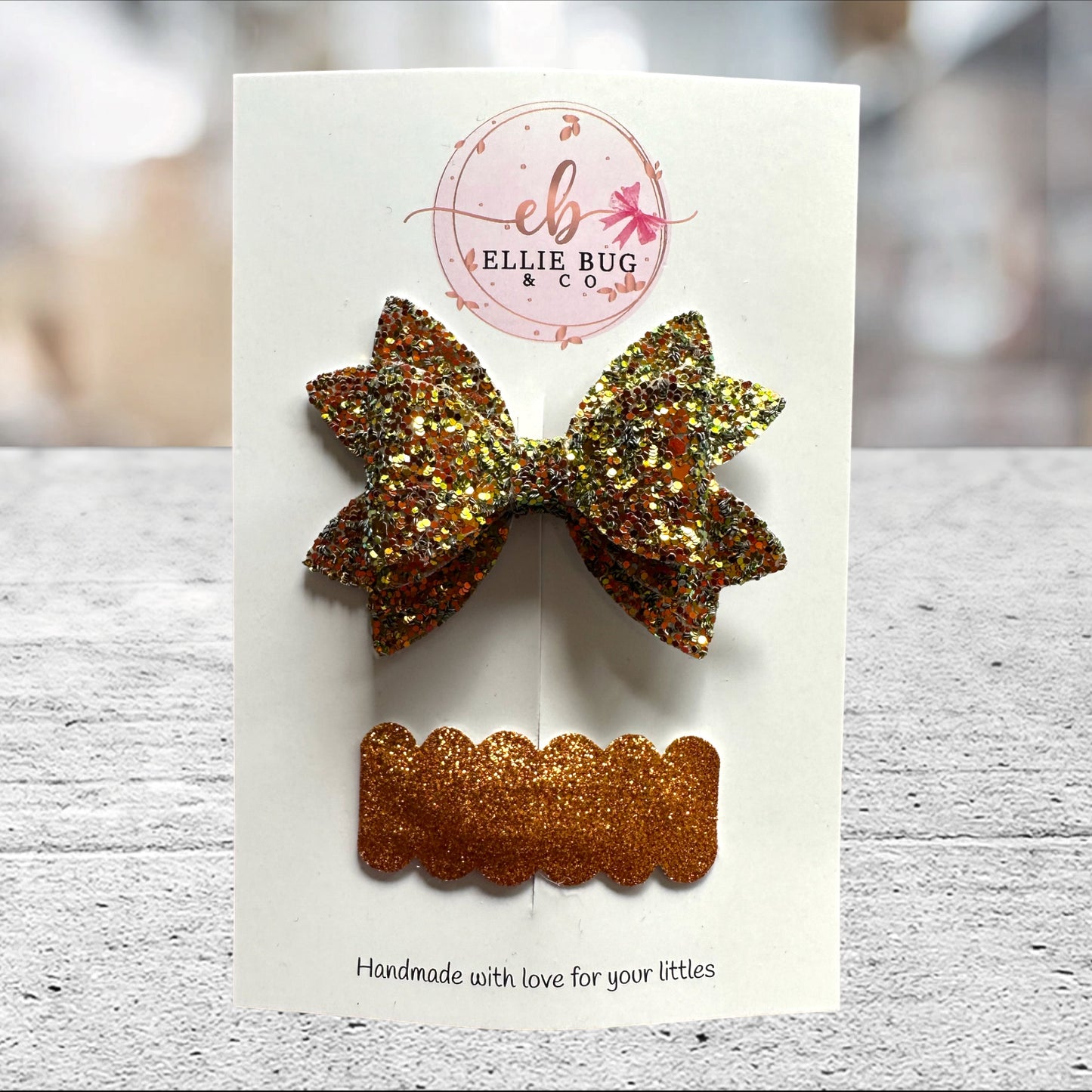 Autumn Orange Glitter Set
