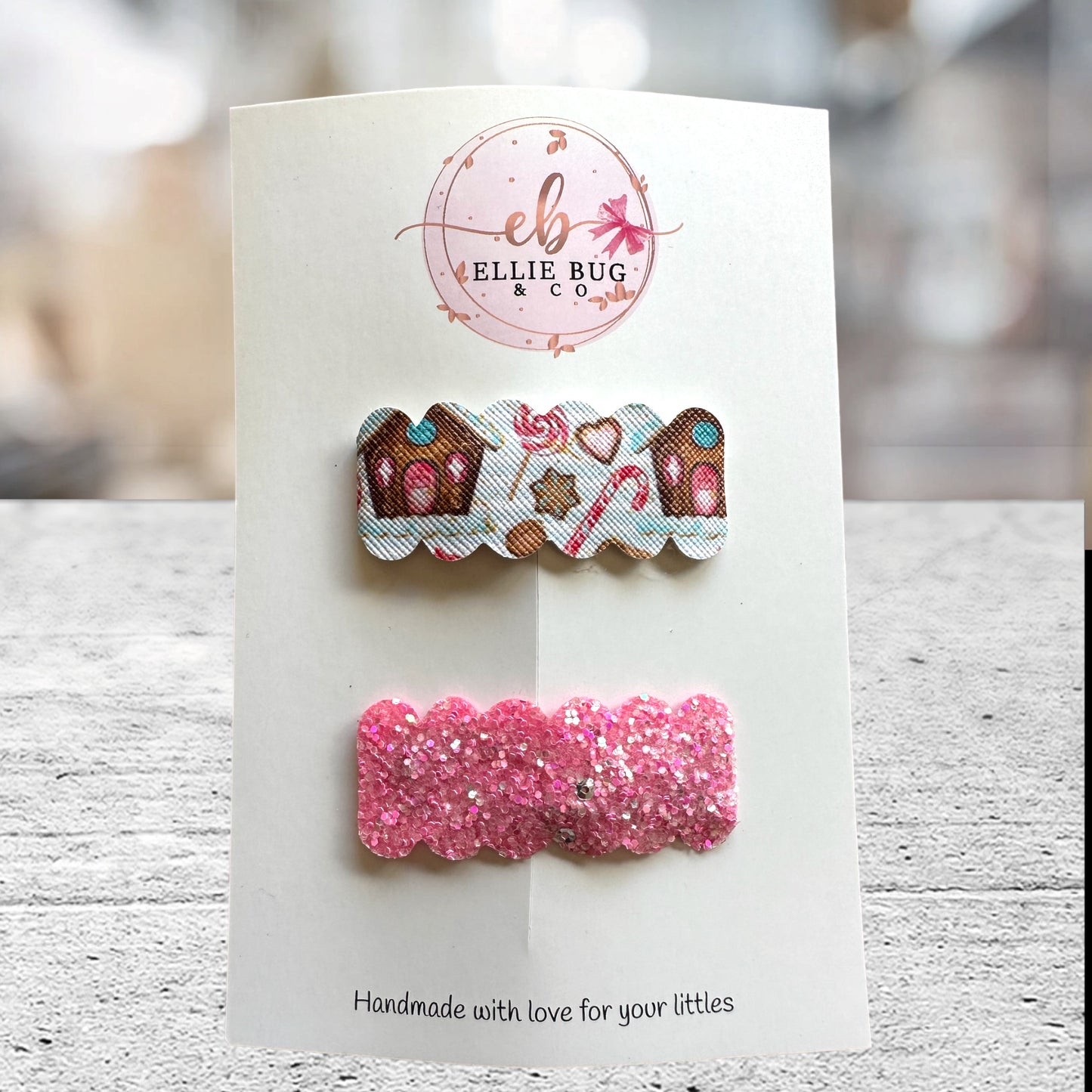 Gingerbread house snap clip set