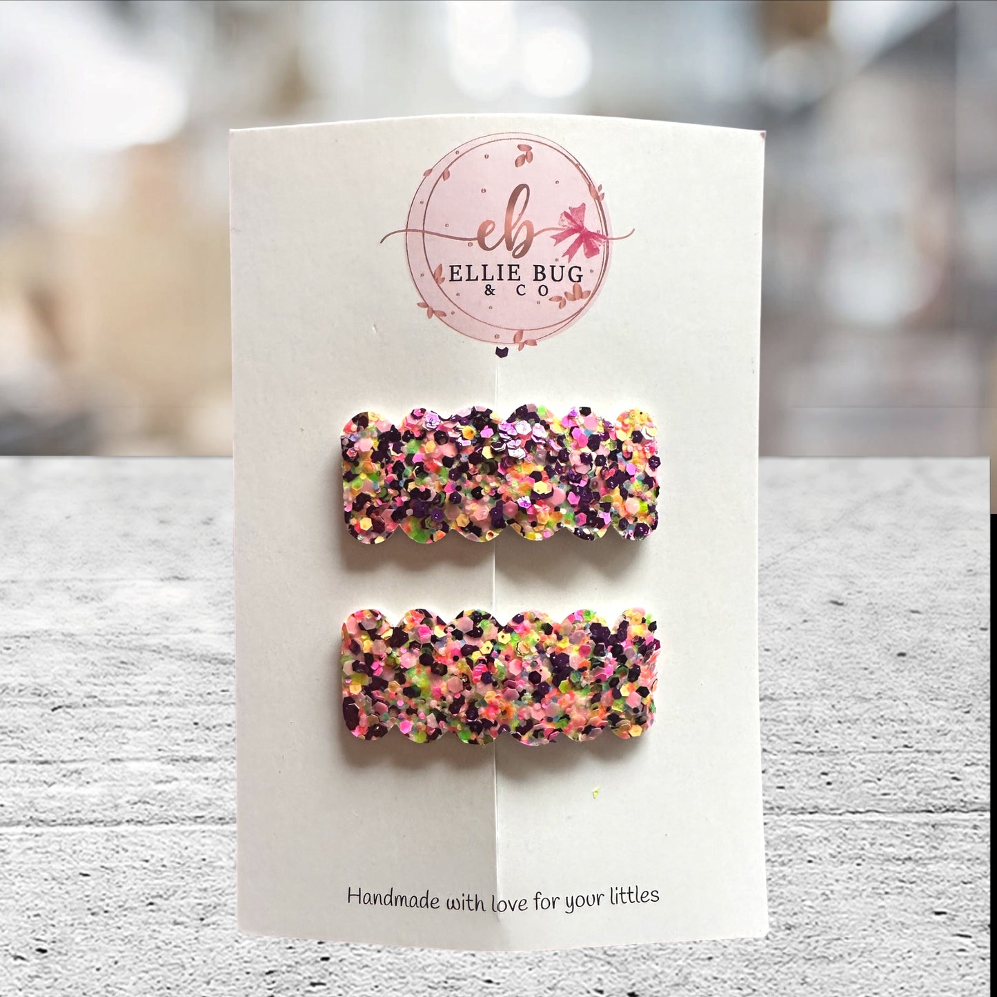 Glow in the Dark Hair Clips Set