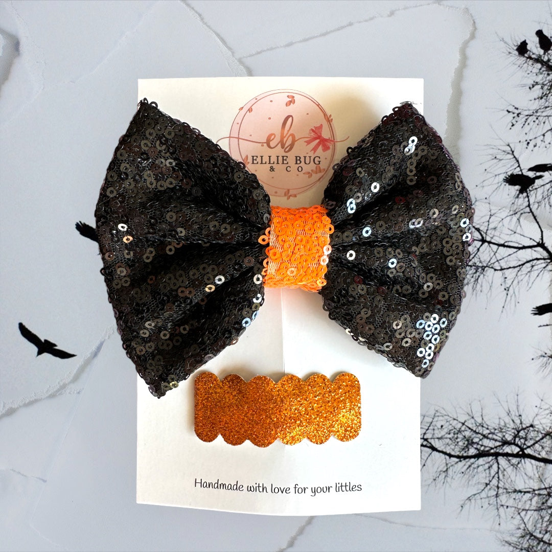 Black Spooky Glitter Set