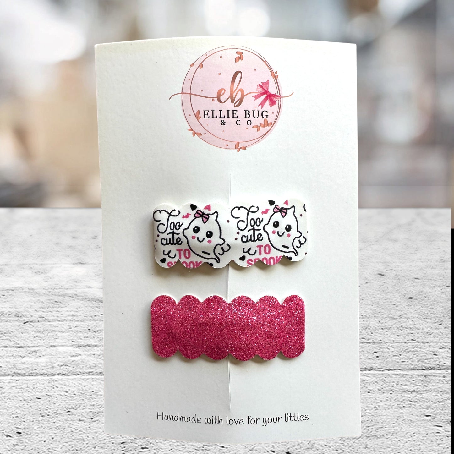 Pink Boo Clip Set
