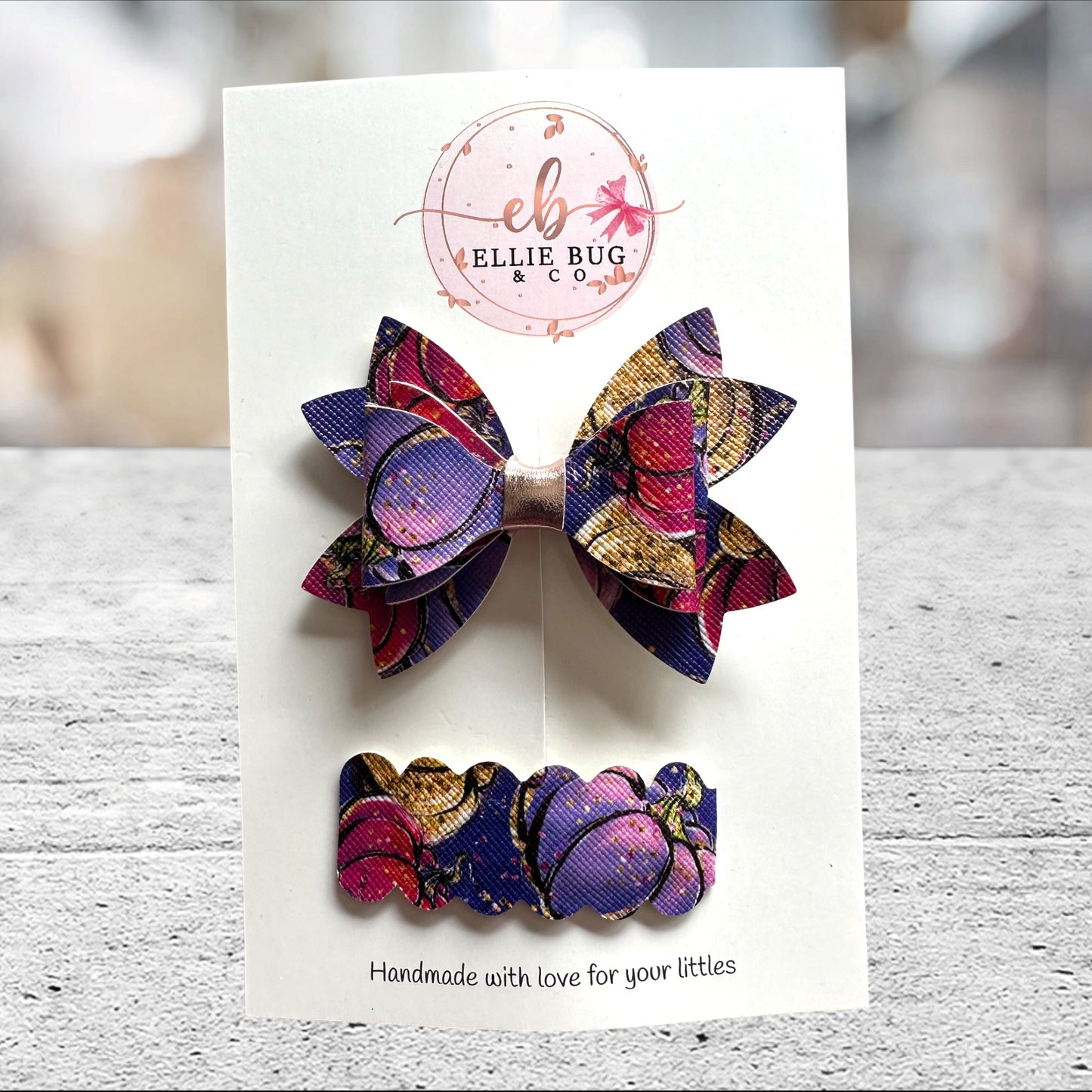 Purple and Pink Pumpkins Set