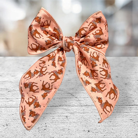 Cute Reindeer Bow- XL