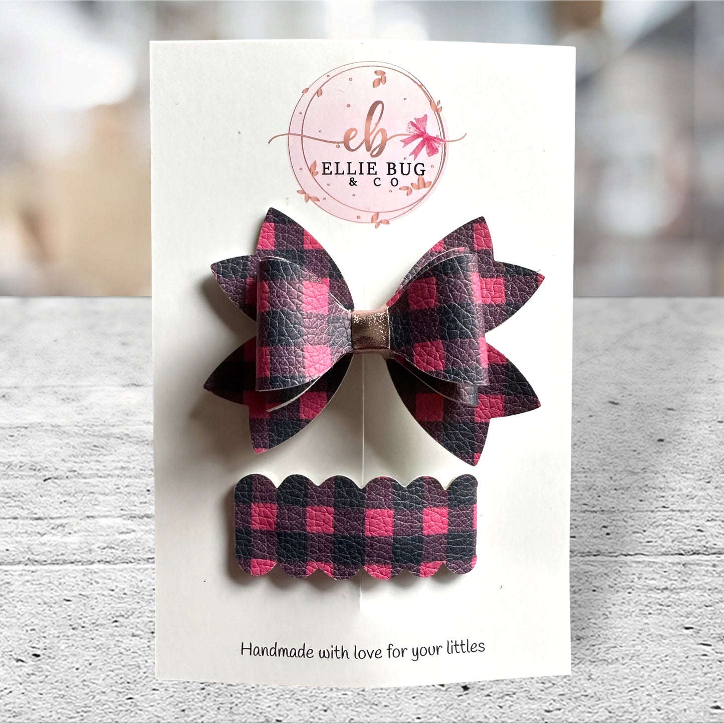 Pink Plaid Set