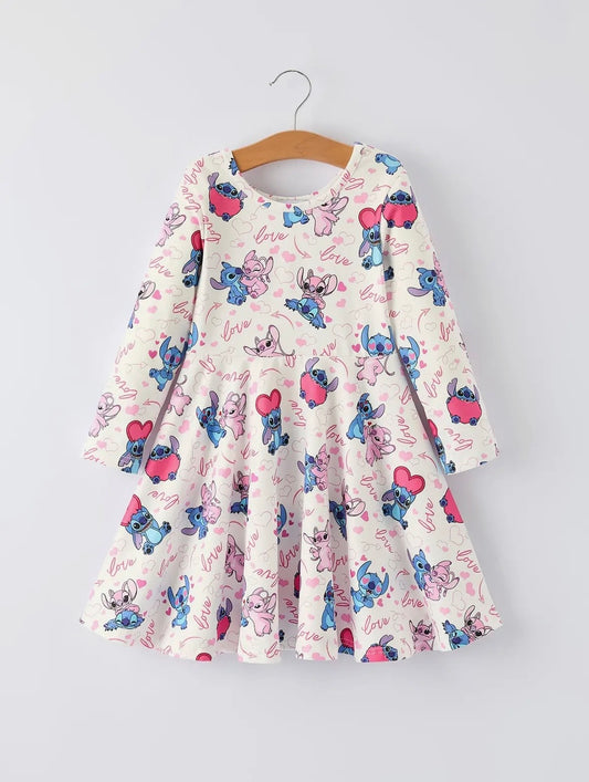 Character Friendship Long Sleeve Dress